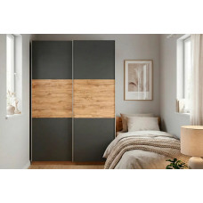 Шафа-купе Кантрі Mebel Service, мінерва/сірий