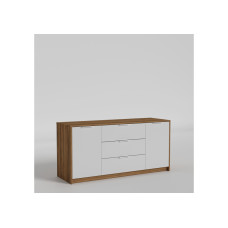 Комод №2 Aura LuxeStudio, 1500х733х480 мм, дуб бароко бурштиновий/білий глянець