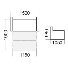 Диван Малютка 1200 Mebel Service, розкладний, Магма, бежевий