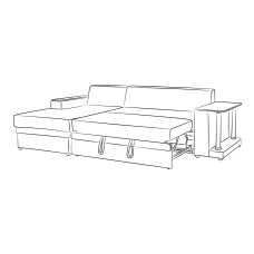 Диван кутовий Орфей Mebel Service, Вог 05, коричневий, сторона Г