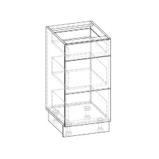 Корпус кухні Роял Mebel Service, горіх, 40Н 3Ш