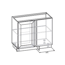 Корпус кухні Роял Mebel Service, горіх, кутНиз 1дв 105