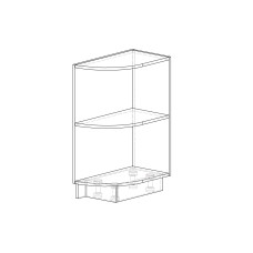 Корпус кухні Роял Mebel Service, горіх, закНиз