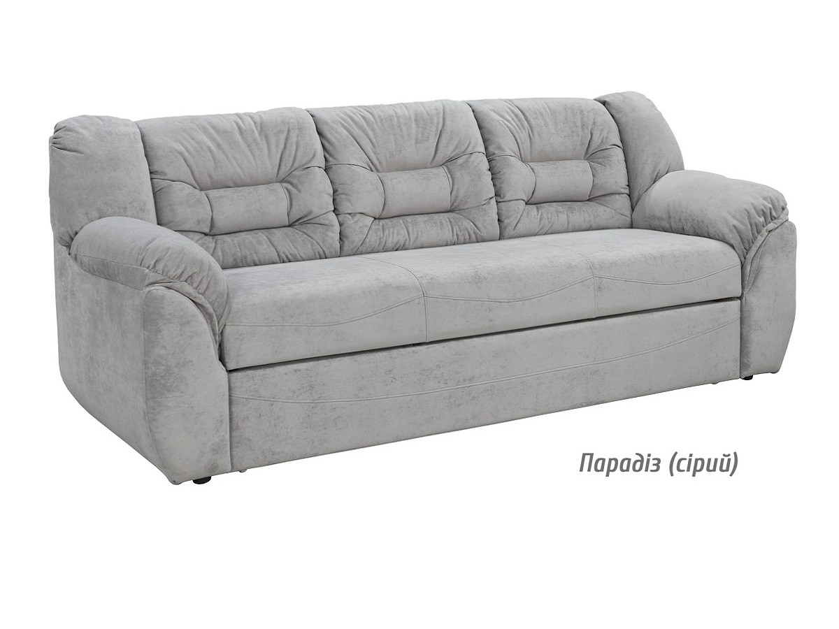 Диван Гектор Mebel Service, розкладний, Джип 94 (еко-замша), темно-сірий