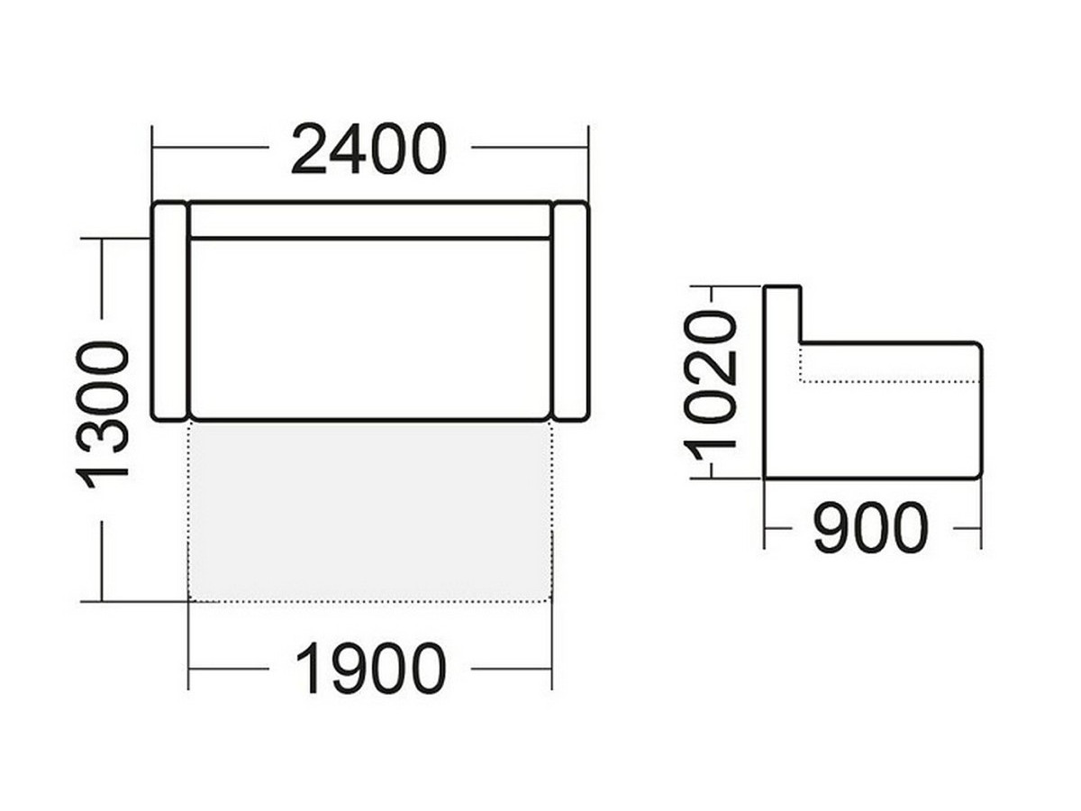 Диван Гектор Mebel Service, розкладний, Джип 94 (еко-замша), темно-сірий