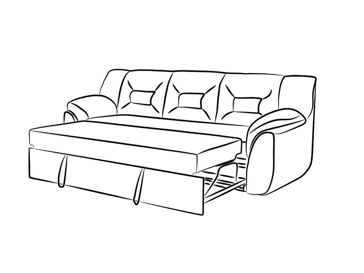 Диван Гектор Mebel Service, розкладний, Джип 94 (еко-замша), темно-сірий