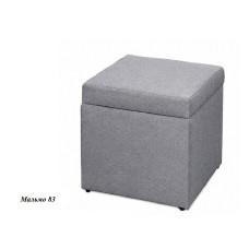 Пуфік відкривний Mebel Service, Мальмо 83, світло-сірий