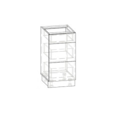 Корпус кухні Грета Mebel Service, грената/антрацит, 40Н3Ш