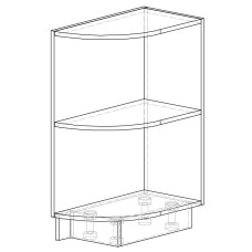 Корпус кухоні Грета Mebel Service, грената/антрацит, ЗакНиз