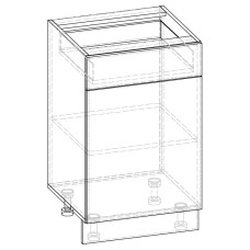 Корпус кухні Грета Mebel Service, дуб самоа, 50Н1Дв1Ш