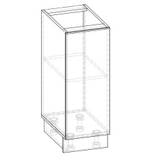 Корпус кухні Грета Mebel Service, дуб самоа, 30Н1Дв1Ш